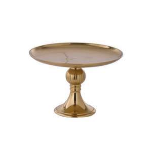 Elegant Silver Mirror Finish <b>Metal</b> Cake Pedestal High-Quality Round Afternoon Tea Stand Pastry Display Rack for Cafes and Hotels - Product Image 2