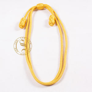 2025 Best Quality Bullion Wire Hat Cord Customized Logo and Design <b>Braided</b> Metal Silk Round Pattern for Packaging Garment Use - Product Image 1