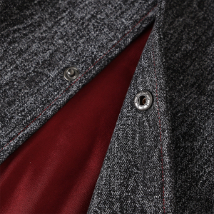 Chaqueta Bomber Vaquera Negra Premium de Primavera, Impermeable y Transpirable, con Bordado Personalizado, Ropa Urbana, Forro de Satén - Product Image 4