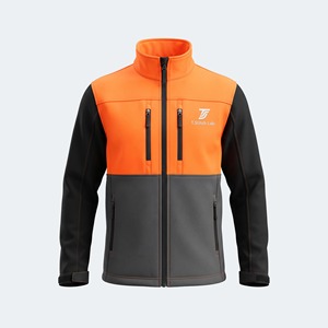 Veste Softshell Unisexe à Col Montant et Fermeture Éclair, Personnalisable, Légère, Imperméable en Toile, Idéale pour l'Automne – Prix Abordable - Product Image 1