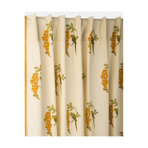 Cortinas ligeras blancas de aspecto rústico en formato suave flameado de 4x7 pies hechas de cortinas de lona bordadas de algodón 100% sostenibles - Product Image 2