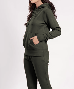 Survêtements d'hiver pour femmes les plus vendus vêtements en coton à motif solide avec hauts courts au-dessus du genou dernière conception Offre Spéciale - Product Image 6