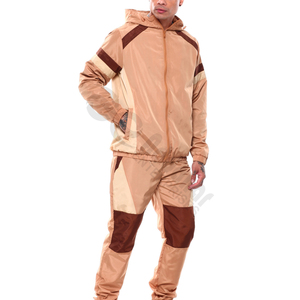 Nouvel ensemble de jogging élégant et personnalisé pour homme, 100 % coton, deux pièces, veste coupe-vent et short, idéal pour l'hiver - Product Image 3