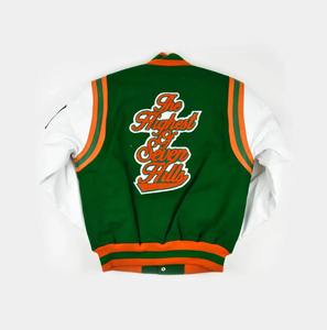 High Premium Quality Best <b>Top</b> Selling 2025 Wholesale Unisex Eco-Friendly <b>Woolen</b> Letterman Baseball Bomber Winter Stand Front - Product Image 4