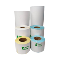 Etiquetas Térmicas Resistentes al Aceite Personalizadas al por Mayor de Fábrica con Código de Barras para Pasillos de Supermercados, Impresión de Fecha de Caducidad, 2x3 Pulgadas
