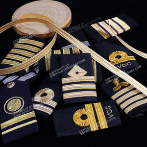 Meilleur produit Bandoulière pilote Épaulettes uniformes Rang Conception personnalisée Épaulettes à enfiler souples - Product Image 4