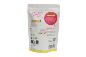 Sal de baño Starlit de la mejor calidad, sal rosa del Himalaya con pétalos de rosa secos, bolsa de 500g - Product Image 4