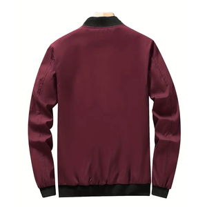 Chaqueta Bomber Casual para Hombre con Logotipo Frontal en Lona Personalizada OEM, Impermeable y Transpirable, de Alta Calidad, Hecha en Pakistán - Product Image 2