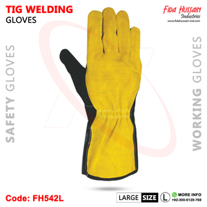 Leather Hot Selling 2025 Unlined Cow Split Leather Gloves Heavy Duty Industrial Work Safety Gloves Hand <b>Arm</b> Protection - Product Image 3