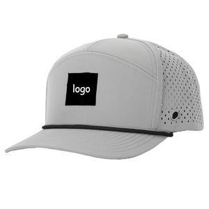 Casquettes de golf snapback imperméables à 7 panneaux personnalisables, respirantes, en peluche, avec découpe laser en forme de feuille, marqueur de balle, casquette de camionneur pour la rue et l'extérieur - Product Image 5