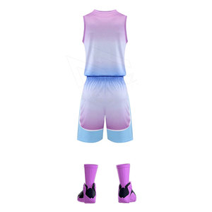 Uniformes de baloncesto de mejor Material etiqueta privada personalizada BSCI poliéster ropa deportiva técnica impresa precio barato - Product Image 2