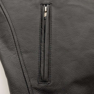 Venta directa de fábrica Chaqueta de cuero de invierno para hombre de alta demanda en color sólido - Product Image 3