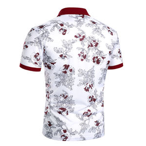 Nouveau été hommes affaires décontracté pour chemises en gros tricoté 100% coton Anti-rides col meilleure vente Style solide - Product Image 3