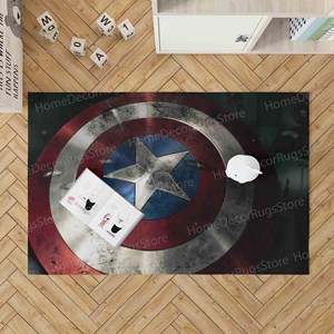 Alfombra de Lana con Diseño Geométrico Tradicional, Grosor Medio, Antideslizante, con Base de Látex, para Comedor, Alfombra Suave - Product Image 2