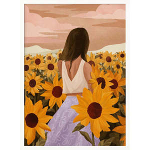 Sunflower Evenings Digital <b>Printed</b> Paper Support Base - Product Image 3