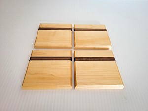 Sous-verres en bois avec pièces de support Sous-verres en bois Ensemble de sous-verres pour bar cuisine maison à Star Crafts Inde - Product Image 3