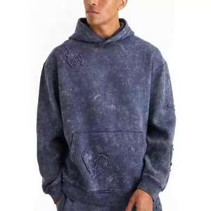 Survêtements d'hiver en spandex/polyester pour hommes, survêtements décontractés avec logo personnalisé, ensemble de survêtements avec capuche et pantalon de jogging pour hommes - Product Image 4