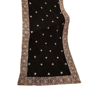 Vente en gros directe d'usine fait à la main hiver chaud châles pour femmes solide broderie châles inde Pakistan polyester vente - Product Image 1