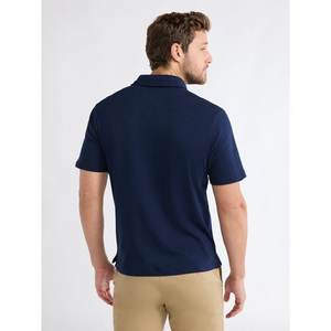 Polos de verano para hombre, camiseta de manga corta de seda helada para hombre, camiseta informal de negocios fresca y transpirable para hombre, Top absorbente de sudor - Product Image 2