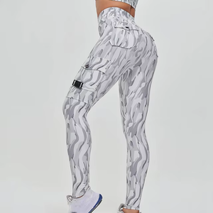 Leggings Deportivos de Talla Grande para Mujer, Elásticos en 4 Direcciones, Transpirables, OEM, para Entrenamiento de Invierno, Yoga - Product Image 5