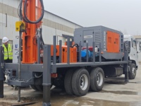 Foreuse mobile pour puits d'eau montée sur camion, profondeur de forage 200m-800m, diamètre de forage 1200mm