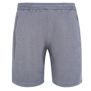 Bermudas de Hip Hop de algodón 100%, ajuste elástico relajado, tejido sólido, transpirable con logotipo frontal - Product Image 1