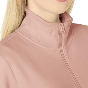 Jersey de gran tamaño, trajes de otoño para mujer, cuello alto, media cremallera, sudaderas, chaquetas de lana, Tops, ropa de moda de invierno 2024 - Product Image 4