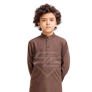 Conjunto Tradicional de Kurta y Shalwar para Niños con Elegante Diseño de Bordado, 100% Algodón Premium para Eid y Fiestas - Product Image 2