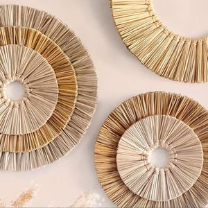 2024 rustique jonc de mer décoration murale ensemble charmante ferme Boho mur cintre Accent vente chaude jonc de mer tenture murale décor - Product Image 3