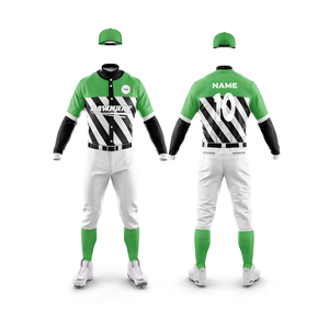 Uniforme de club de baseball personnalisé |   Tenue de baseball d'équipe avec logo et numéros personnalisés |   Ensemble de baseball en polyester respirant - Product Image 1