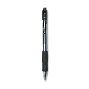 Z-Grip TM可伸缩圆珠笔1.0毫米中点透明桶黑色墨水包24 12221