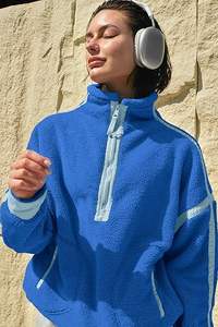 Sudadera de manga larga de gran tamaño para mujer, tejido suave de lujo, moda callejera, traje de invierno esencial - Product Image 6