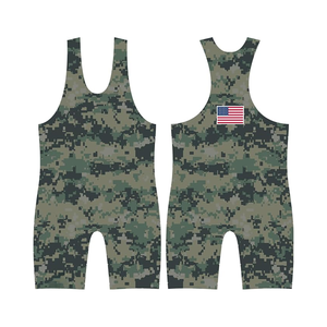 Combinaison de lutte confortable pour garçons, OEM, compression, logo personnalisé, uniforme d'équipe idéal, ensembles de lutte - Product Image 1