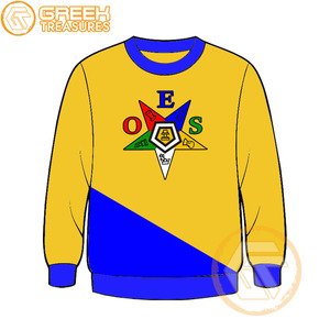 Orden personalizada de la estrella del Este Sudadera bordada de lana de algodón Suéter de alta calidad Ropa griega OES Sudaderas - Product Image 1