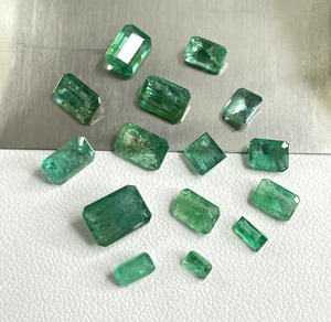 Esmeraldas Zambianas 100% Naturales, Corte Octogonal, Color Verde Medio, Calidad Fina, Piedras Preciosas Sueltas para Joyería al Mejor Precio - Product Image 4