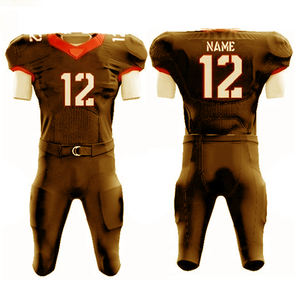 Uniformes de football américain pour jeunes et adultes Pantalons en jersey à sublimation entièrement personnalisés Ensemble en jersey pantalon assorti à motif imprimé court - Product Image 2