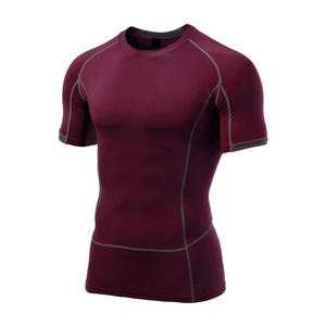 Personnalisez votre propre logo, rashguard respirant à manches courtes sublimé, MMA & BJJ, séchage rapide, unisexe, 100% polyester, prix bas - Product Image 1