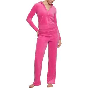 ชุดวอร์มกำมะหยี่สำหรับผู้หญิงชุดวิ่งออกกำลังกายผ้ากำมะหยี่ระบายอากาศได้สำหรับฤดูหนาวโลโก้ตามสั่งสำหรับ2026 - Product Image 1