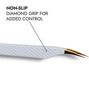 Pinzas de Acero Inoxidable de Alta Calidad para Extensión de Pestañas, Punta Curva para la Creación de Abanicos de Pestañas de Volumen y Aislamiento - Product Image 2