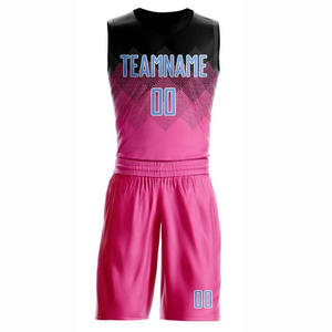 Uniforme de basket-ball respirant à séchage rapide, grande taille, personnalisez votre propre logo d'équipe, OEM, 100% polyester, antibactérien - Product Image 2