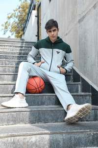 Vente en gros de sweats à capuche et pantalons d'hiver Logo personnalisé ici Sweat à capuche unisexe avec fermeture éclair pour hommes - Product Image 6