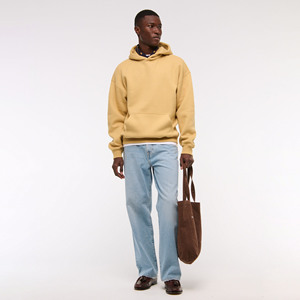 Custom logo 100% Cotton French Terry <b>Pullover</b> Plain Blank <b>Men</b> High Quality Oversize Heavyweight <b>Men's</b> Hoodie - Product Image 2