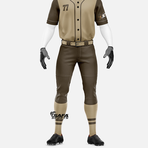 ชุดเครื่องแบบเบสบอลของเยาวชนชุดเครื่องแบบพิมพ์ซับลิเมชันชุดเสื้อเบสบอลออกแบบได้ตามต้องการ - Product Image 2