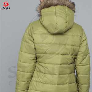 2025 fabricante logotipo personalizado invierno manga completa burbuja chaqueta ropa personalizada para mujeres - Product Image 3