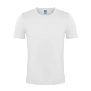 Sólido barato de alta calidad personalizado de secado rápido de algodón colores 170 Gramos logotipo personalizado OEM poliéster camiseta en blanco liso camisetas de los hombres - Product Image 2