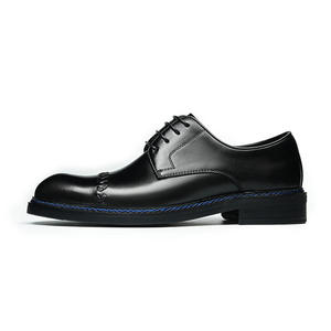 Chaussures de travail en cuir de vache avec doublure anti-odeur et talon antidérapant, chaussures décontractées pour hommes, chaussures de tous les jours - Product Image 1