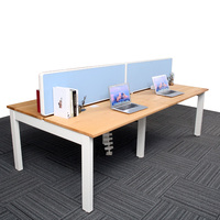 Système de bureau linéaire OMNI pour espace de travail ouvert, bureau à bancs partagés