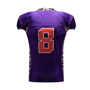 Ropa de fútbol americano juvenil Nuevo uniforme de diseño de manga corta Conjunto de gran valor transpirable y saludable - Product Image 2