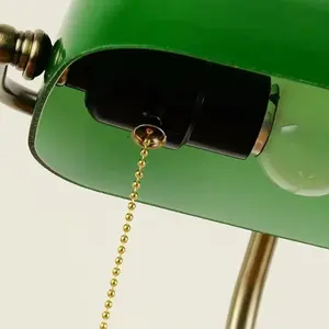 Lámpara de Mesa Retro Olivin, Diseño Moderno Escandinavo, Cuerpo de Cerámica y Vidrio, Pantalla de Hierro y Piedra, LED 5V DC para Dormitorios, Estudio y Lectura - Product Image 3