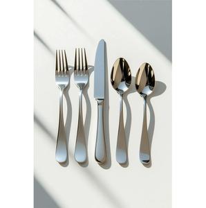 Juego de cubiertos de acero inoxidable con acabado dorado, el símbolo definitivo de clase, gracia y durabilidad para espacios de comedor modernos - Product Image 4